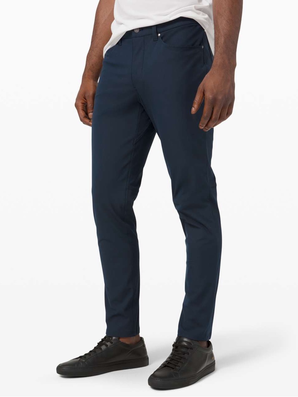 Lululemon Men's ABC Pants Navy Blue Slim Fit Warpstreme Size 31x30 *681